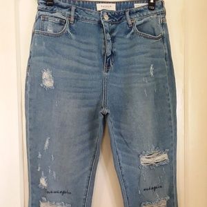 PacSun mom jean embroidered